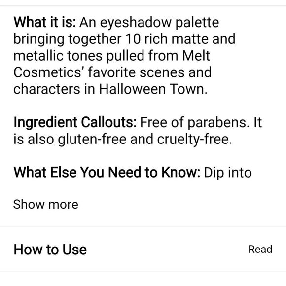 Melt Cosmetics X The Nightmare Before Christmas Christmas Town Eyeshadow Palette - Picture 7 of 7